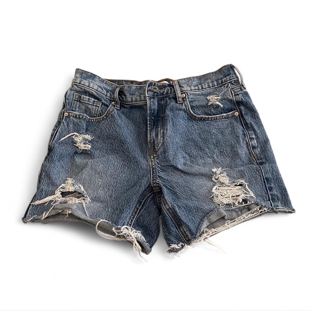 PacSun Blue Distressed Jean Shorts